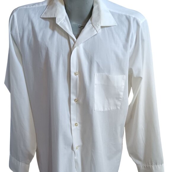 Medium Vintage Men's Shirt Arrow Decton Glen 1970's 15.5-33 Broadcloth Button - Picture 1 of 5